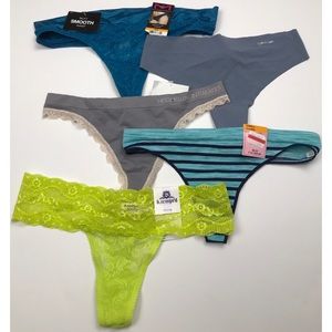 5 pairs panty thong bundle size SMALL C32